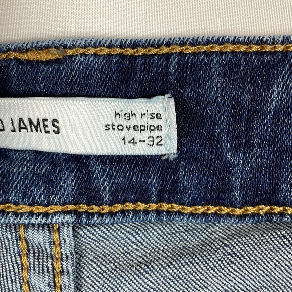 Elizabeth and James High Rise Stovepipe Blue Jeans - Size 14-32 - Picture 11 of 13